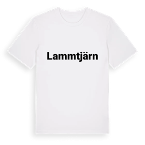 Lammtjärn fetstil t-shirt – ekologisk bomull t-shirt från PinShirt