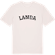 Vintage White t-shirt med Landa böjd t-shirt