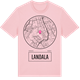 Pink Cotton t-shirt med Landala t-shirt