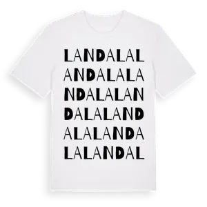 Landala ordlek t-shirt – ekologisk bomull t-shirt från Pinshirt