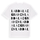 Landala Egnahem ordlek t-shirt