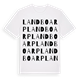 Landboarp ordlek t-shirt
