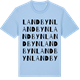 Blue Soul t-shirt med Landbyn ordlek t-shirt