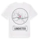 White t-shirt med Landvetter t-shirt