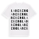 White t-shirt med Laneberg ordlek t-shirt