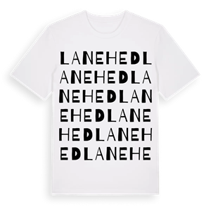 Lanehed ordlek t-shirt – ekologisk bomull t-shirt från Pinshirt
