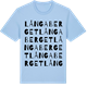 Blue Soul t-shirt med Långaberget ordlek t-shirt