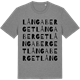Mid Heather Gray t-shirt med Långaberget ordlek t-shirt