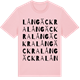 Pink Cotton t-shirt med Långäckra ordlek t-shirt