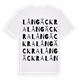 Långäckra ordlek t-shirt