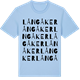 Blue Soul t-shirt med Långåker ordlek t-shirt
