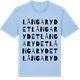 Blue Soul t-shirt med Långarydet ordlek t-shirt