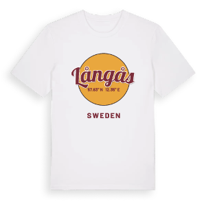 Långås cirkel t-shirt – ekologisk bomull t-shirt från Pinshirt