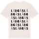 Vintage White t-shirt med Långås ordlek t-shirt