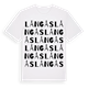 Långås ordlek t-shirt