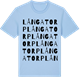 Blue Soul t-shirt med Långatorp ordlek t-shirt