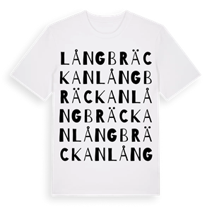 Långbräckan ordlek t-shirt – ekologisk bomull t-shirt från Pinshirt