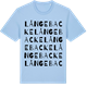 Blue Soul t-shirt med Långebacke ordlek t-shirt