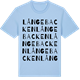 Blue Soul t-shirt med Långebacken ordlek t-shirt