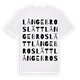 Långebroslätt ordlek t-shirt