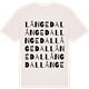 Vintage White t-shirt med Långedal ordlek t-shirt