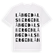Långedalsbergen ordlek t-shirt
