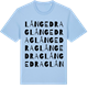 Blue Soul t-shirt med Långedrag ordlek t-shirt