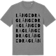 Mid Heather Gray t-shirt med Långedrag ordlek t-shirt