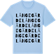 Blue Soul t-shirt med Långegärde ordlek t-shirt