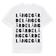 White t-shirt med Långegärde ordlek t-shirt