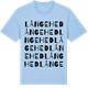 Blue Soul t-shirt med Långehed ordlek t-shirt