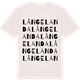 Vintage White t-shirt med Långelanda ordlek t-shirt