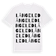White t-shirt med Långeled ordlek t-shirt