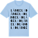 Blue Soul t-shirt med Långelid ordlek t-shirt
