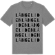 Mid Heather Gray t-shirt med Långeliden ordlek t-shirt