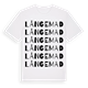 White t-shirt med Långemad ordlek t-shirt