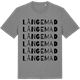 Mid Heather Gray t-shirt med Långemad ordlek t-shirt