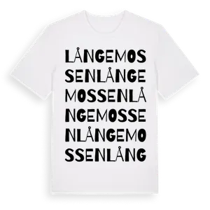 Långemossen ordlek t-shirt – ekologisk bomull t-shirt från Pinshirt