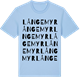 Blue Soul t-shirt med Långemyr ordlek t-shirt