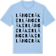 Blue Soul t-shirt med Långeråker ordlek t-shirt