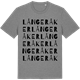 Mid Heather Gray t-shirt med Långeråker ordlek t-shirt