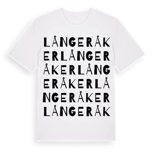 Långeråker ordlek t-shirt – ekologisk bomull t-shirt från Pinshirt