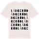 Vintage White t-shirt med Långeröd ordlek t-shirt