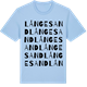 Blue Soul t-shirt med Långesand ordlek t-shirt