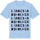 Blue Soul t-shirt med Långesandsholmen ordlek t-shirt