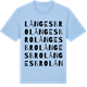 Blue Soul t-shirt med Långesbro ordlek t-shirt