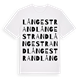 Långestrand ordlek t-shirt