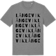 Mid Heather Gray t-shirt med Långevik ordlek t-shirt