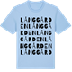 Blue Soul t-shirt med Långgården ordlek t-shirt