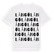 White t-shirt med Långö ordlek t-shirt